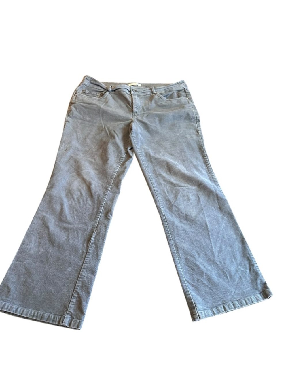 Christopher & Banks Gray Corduroy Wide Leg Pants